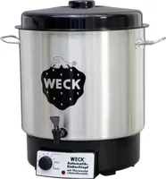 Automatický konzervační vařič z nerezové oceli 18/10 s kohoutkem 1800 W, s vkládací mřížkou
