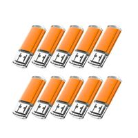 10x 8GB USB 2.0 Stick Flash USB Drive Kompakt USB Flashdrive Speicherstick Memorystick Farbe: Orange