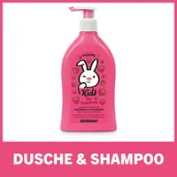 sanosan 2in1 Dusche & Shampoo Himbeere für Kinder - Duschgel & Haarshampoo- Haarpflege & Hautpflege 1x 400 ml