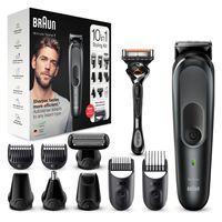 Braun Multi-Grooming-Kit 7 MGK7321, 10-in-1-Barttrimmer und Haarschneider für Herren, für Gesichts-, Kopf- und Körperhaare