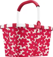 reisenthel carrybag, Einkaufskorb, Picknickkorb, Tragetasche, Frame Daisy Red, 22 L, BK3089