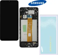 Original Samsung Galaxy A12 Nacho NE A127F | Komplettes LCD Display | Schwarz mit Rahmen