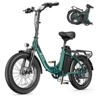 E Bike Herren Damen Elektrofahrräder-Ebike 48V 15.6Ah , E Bike 20 * 3.0 Zoll, E-Bike 7-Gang Getriebe LED-Display, 250W Motor & 25km/h,EBike Klappräder