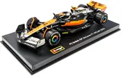 Bburago 18-38088 - Modellauto - F1 McLaren MCL60 '23 #4 Norris (mit Helm, Maßstab 1:43) Formel 1