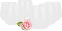 GLASMARK® Gläser 6-Set weiße 310ml Große 6 Stück Drinkgläser transparent Saft und Cocktail Party Trinkglaswaren Saftgläser Trinkgläser für Wasser - Hochwertige Qualität