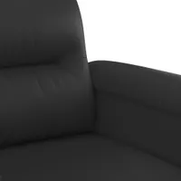 vidaXL 2-Sitzer-Sofa Schwarz 140 cm Kunstleder