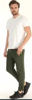 Herren Jogginghose Sporthose Grün M Trainingshose Sweathose Pyjama Baumwolle Warm P-55