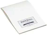 Rössler Papier 2002 831 009 Paper Royal Briefblock - DIN A4, 40 Blatt, weiß, geripptes Feinpapier, veredelt
