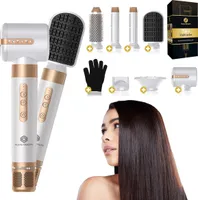 Fleau Beauty Hairwrap Multistyler - PRO Edition + Wärmehandschuh - Glätteisen - Lockenstab - Airstyler - Föhnbürste - Lockenbürste - Haartrockner - Haarstyler - 7 in 1 Set