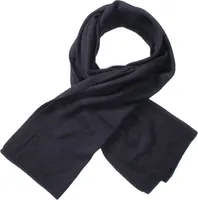 TUMELO Schal Damen & Herren, edler 100% Kaschmirschal, Uni, warmer Strickschal, weicher Wollschal - Schwarz