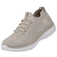 Rieker Knitup 191 Buty damskie Sneaker Low Beige Leisure, Rozmiar buta:36 EU