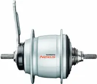 Hinterradnabe Shimano Nexus 8 SG-C6001, 36Loch, silber, Festachse, für Rollenbremse, Shimano, K-SGC60018VASA