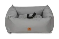 Animood Hundeautositz Julian grau S Hundesitz Tierautositz 58x53x20 cm