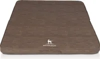 Faltbare Reisematte Orthopädisch Roanoke aus Laser gestepptem Kunstleder 100 x 80cm Braun