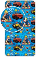 Prestieradlo Fireman Sam, priliehavé prestieradlo, priliehavé prestieradlo 90 x 200 x 25 cm, 100% bavlna