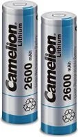 Camelion Lithium-Ion Akku 3.7V 2600mAh ICR18650F-26 Flattop