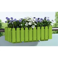 Blumenkasten mit Wasserspeicher Nessa 50 cm Grün