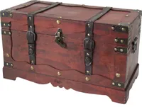 HMF 6400-150 Schatztruhe mit Schloss, Frankreich, 50 cm