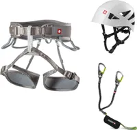 Via Ferrata Twist Shard Set, Klettersteig-Komplettset, Unisex - Ocun, Farbe:Grey Silver / Green, Größe:M-XL