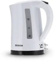 Wasserkocher weiß SEVERIN WK 3494 1,5 L 2200 W abwaschbarer Kalkfilter WK 3494 aus Kunststoff, schwarzweiß Wasserkocher Wasserkocher Mit Temperatureinstellung Wasserkocher Edelstahl Wasserkocher Glas