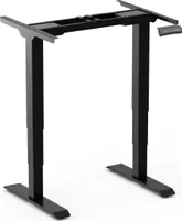 Worktrainer - StudyDesk Pro Small Höhenverstellbarer Schreibtisch - Elektrisches Gestell - Höhe 62-127cm - Breite 80-120cm - Schwarz - Mit Memory-Funktion