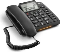 Gigaset DL380 Czarny Analogowy telefon biurkowy z zestawem głośnomówiącym i dużymi klawiszami