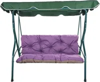 Hollywoodschaukel auflagen 120 x 60 x 50 cm | Bankkissen 2-3 sitzer | Gartenkissen Lila|Sitzkissen outdoor | polsterauflagen hollywoodschaukel