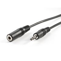 VALUE Prodlužovací kabel 3,5 mm ST / BU, černý, 3 m