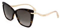 Jimmy Choo SELBYGS 086 HAVANA 57/16/145 Dámske slnečné okuliare