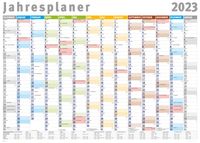 Jahresplaner 2023 - Wandplaner Kalender - Giant XXL Poster - Grösse 140x100 cm