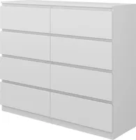 Vicco Kommode  Calisto, 120 x 101.5 cm, Weiß/Weiß