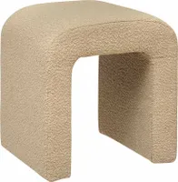 Eazy Living Bouclé Pouf Jira Beige