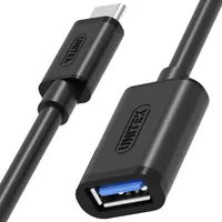 UNITEK Y-C476BK USB kabel 0,2 m USB 3.2 Gen 1 (3.1 Gen 1) USB C USB A černý