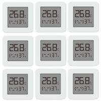 9 Stueck Xiaomi BT Thermometer-2 Drahtloser intelligenter Innenthermometer elektrischer digitaler Hygrometer-Feuchtigkeitssensor Arbeiten Sie mit Mijia APP Innenthermometer
