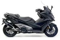 Wydech ARROW DARK URBAN do Kymco AK550 2017-, aluminium czarne