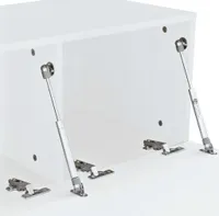 vidaXL TV-Schränke 2 Stk. Holzwerkstoff 120x40x34 cm Hochglanz Weiß