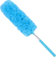 Teleskop Staubwedel Handstaubwischer Staubwischer Teleskopstiel Staubfänger Blau Teleskopwedel in 33cm - 81cm ausziehbar
