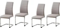 Schwingstuhl 4er Set Polyurethancappuccino SallyC HTI-Line