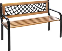 Aga Gartenbank, 2-Sitzer Sitzbank, Parkbank bis 240kg belastbar, Terrassenbank für Garten, Balkon und Terrasse MR2009 118x50x75cm