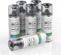 6x AUPROTEC Lackspray Schwarz glänzend AUPROPAINT Sprühlack 400ml