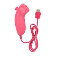 [Pink Wired Nunchuck Controller for Nintendo Wii Console - Brand new, with 1 YEAR MANUFACTURER WARRANTY!]
