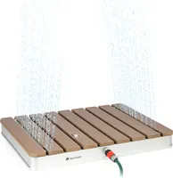 Blumfeldt Sumatra Breeze, SQ, zahradní sprcha, WPC, hliník, 70x55, hranatá