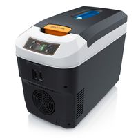 Brandson Kühlbox elektrisch 10L, 230V Netzspannung und 12V KFZ Anschluss, kühlt und wärmt, Heizen max. 65°C, Herabkühlen  -10°C, Cool Grey
