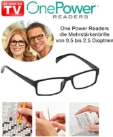 GKA Lesebrille von Dioptrien 0,5-2,5 einstellbar Power Reader Mehrstärkenbrille Flex Fit Optik Brille
