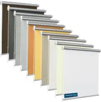 TEXMAXX Verdunklungsrollo ohne Bohren - 75 x 130cm (Stoffbreite 71cm) Beige-Melange / Thermo Rollos für Fenster ohne Bohren / Fensterrollo innen ohne Bohren / Thermorollo ohne Bohren inkl. Zubehör