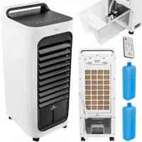 Velano Luftkühler 80W mit Wasser, ohne Abluftschlauch, Klimaanlage mit 3 Luftstrommodi |Standventilator | 3 Geschwindigkeiten| Horizontale Oszillation