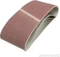 Silverline Schleifbänder, 100 x 610 mm, 5er-Pckg. 80er-Körnung