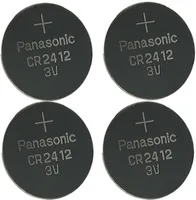 Panasonic CR2412 Lithium Knopfzelle 3V, 4er Folienpack