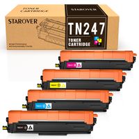 STAROVER Kompatibel Toner TN247 Ersatz mit Brother TN247 TN243 Toner Patronen für Brother MFC L3750cdw DCP-L3550CDW MFC-L3770CDW HL-L3210CW MFC-L3710CW DCP-L3510CDW MFC-L3730CDN Drucker, 4er Pack