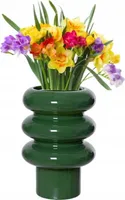 Glasblumenvase 14x20m Grün dekorativ elegant